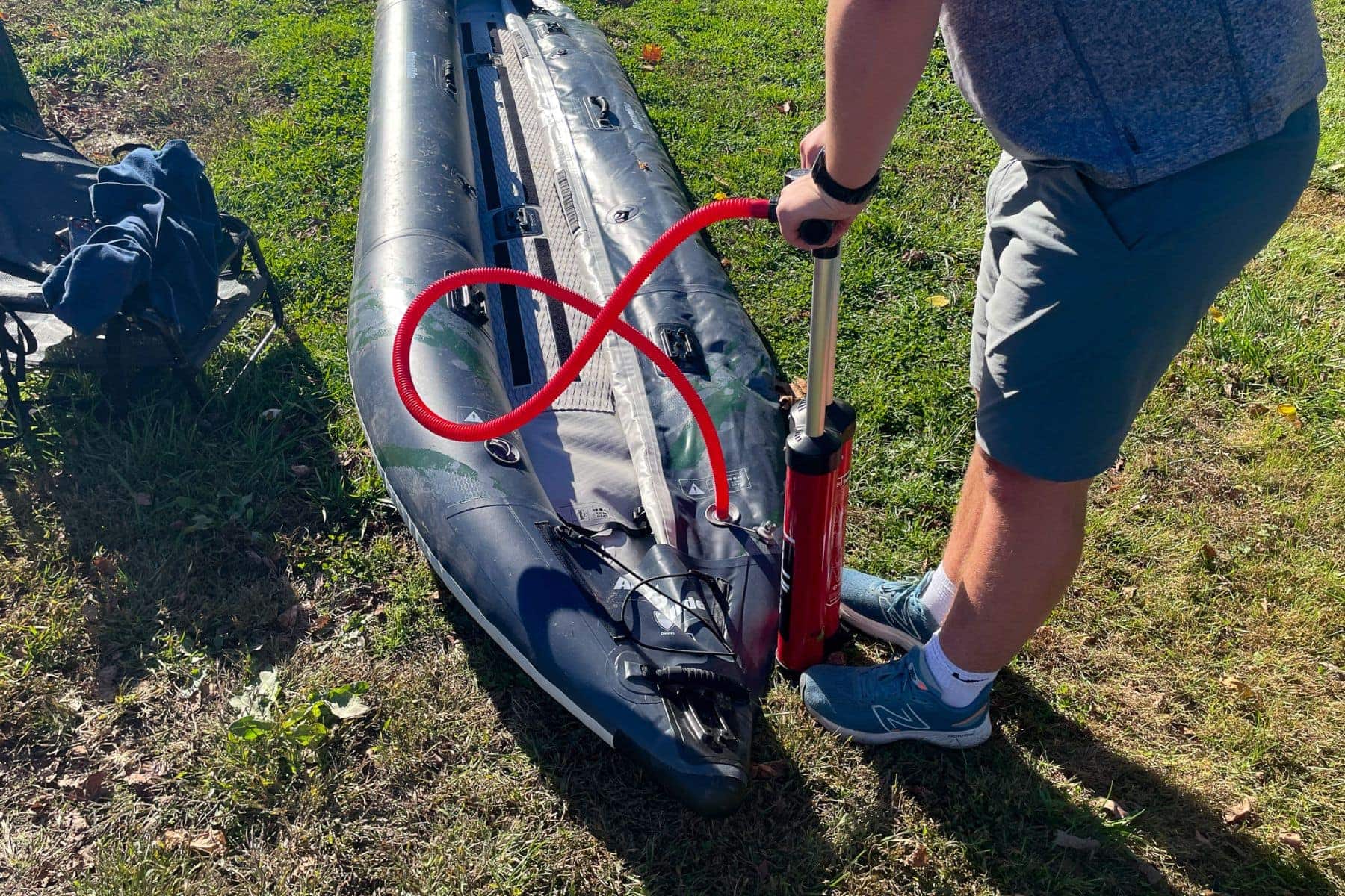 Aquaglide Blackfoot 160 Inflating