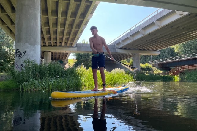 Glide Retro 106 Inflatable Paddle Board Maneuverability