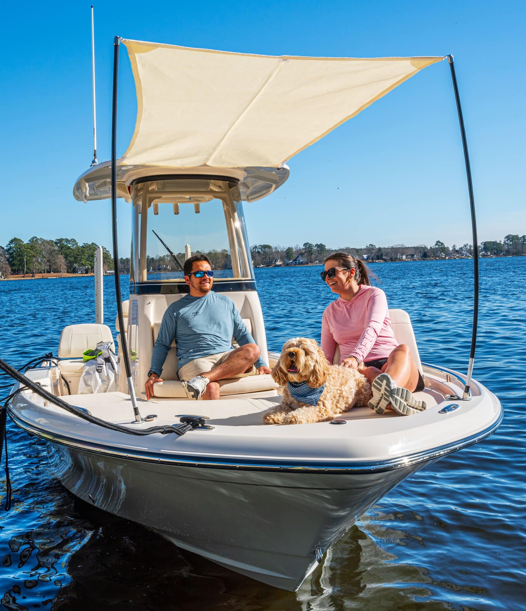 Grady white coastal explorer 231 sunshade bow