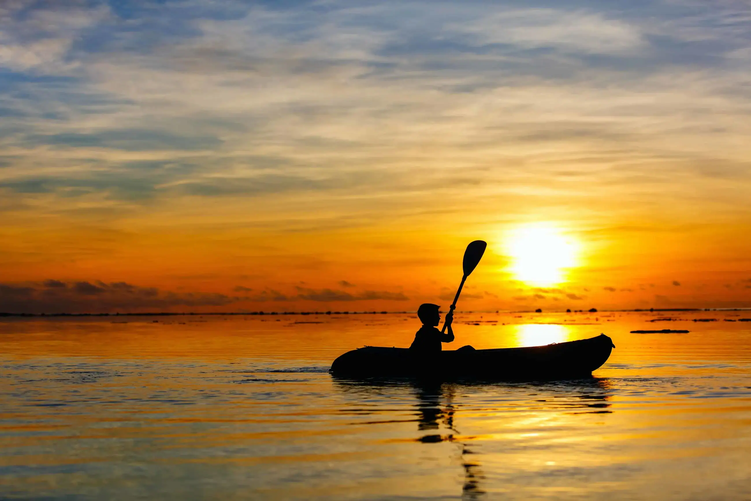 Scenic View At Sunset