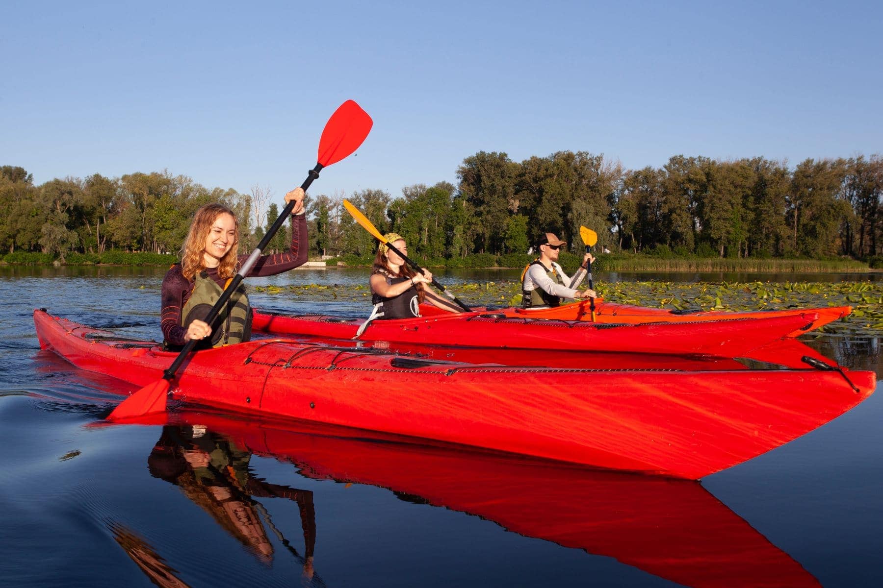 Kayak Paddles Side View