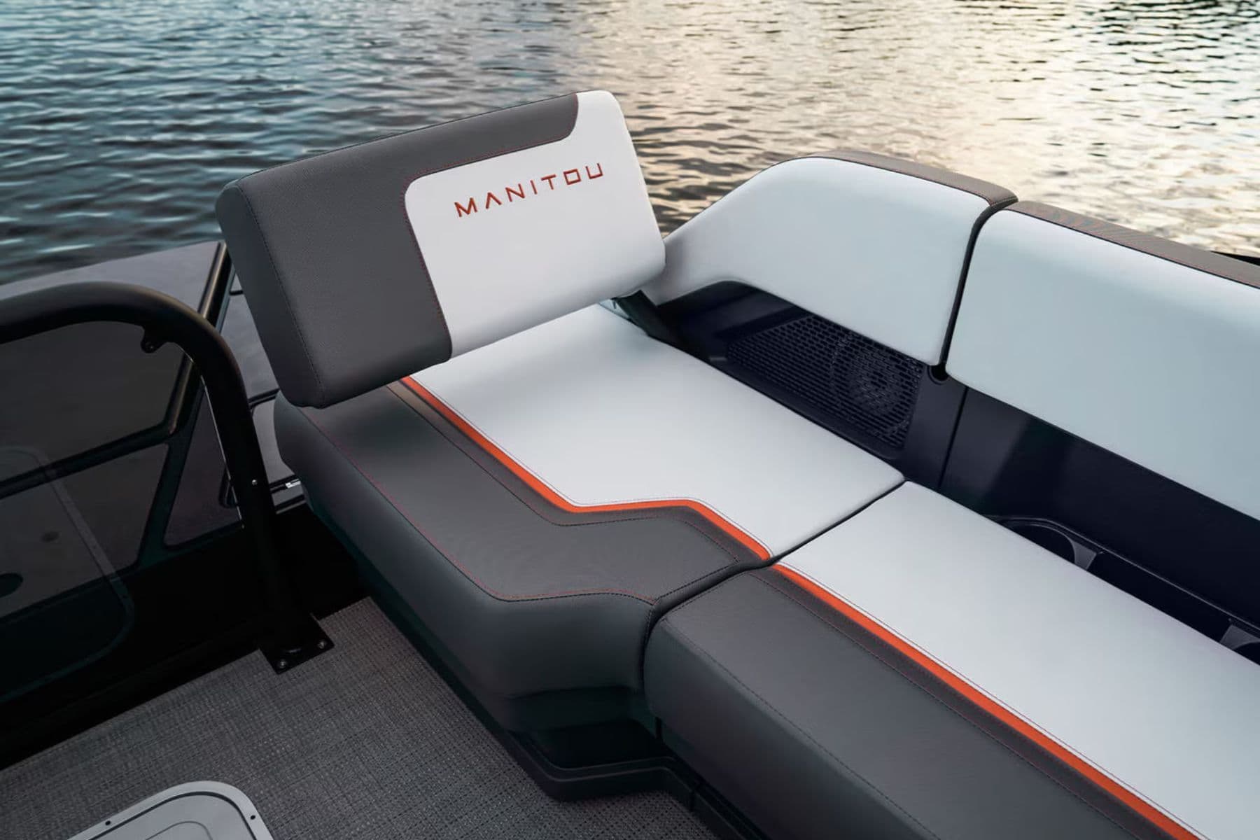 Manitou pontoon vinyl seat