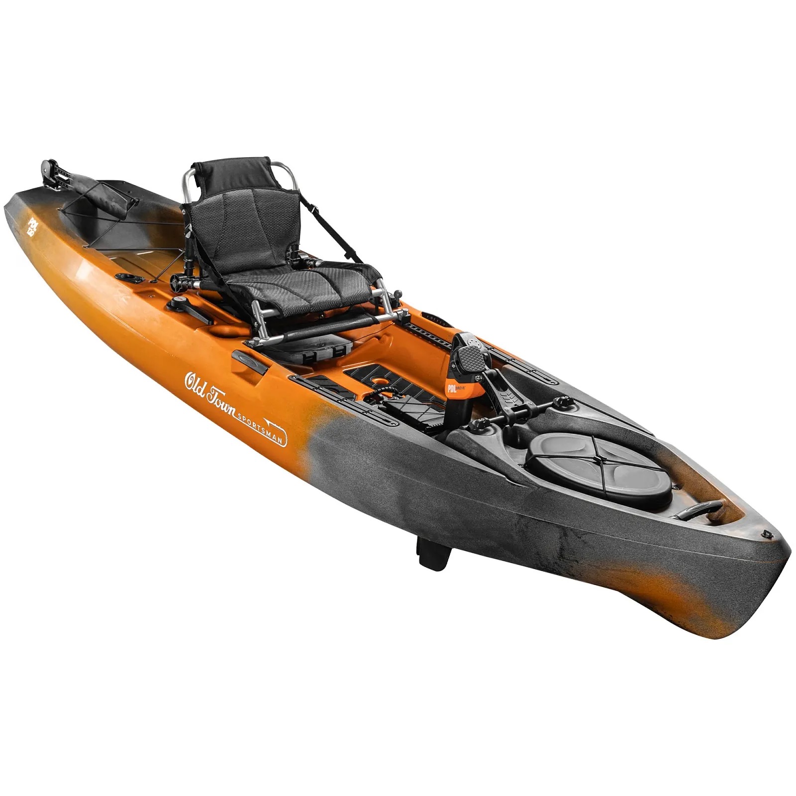 Old Town Sportsman PDL 120 fishing kayak rigged for standing