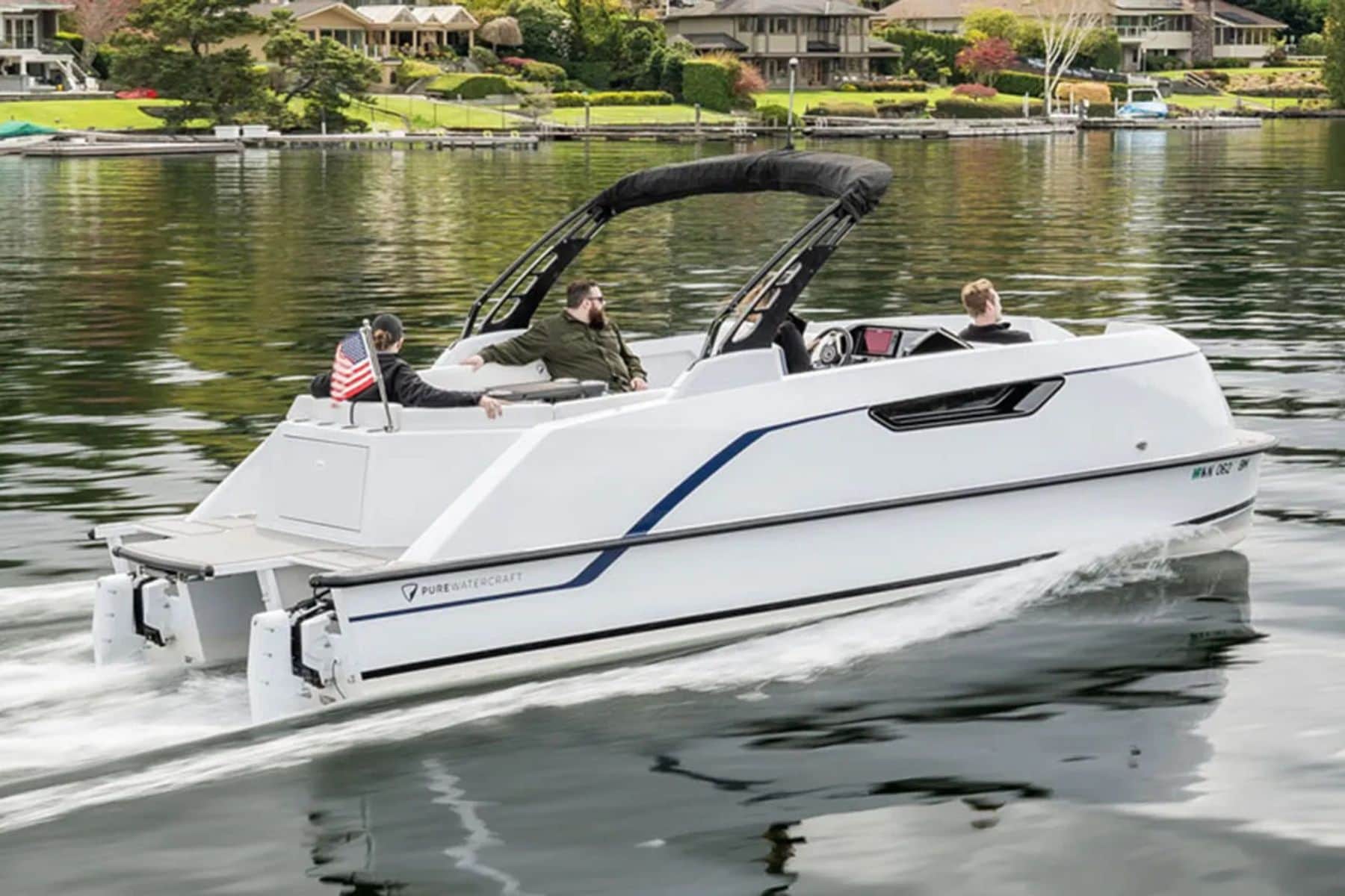 Pure pontoon by pure watercraft featured