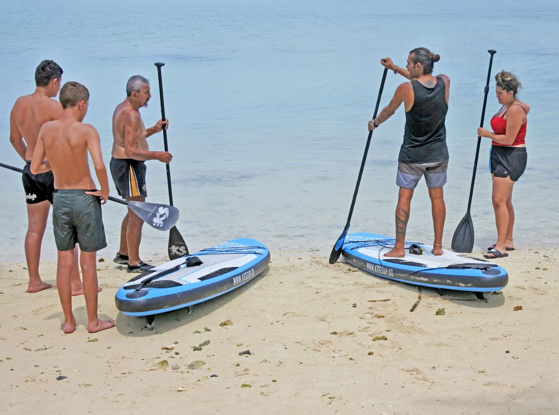 Renting Paddle Board Guide Teaching