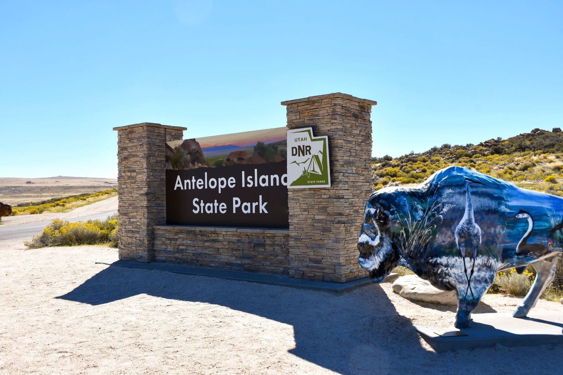 Antelope Island State Park Gate