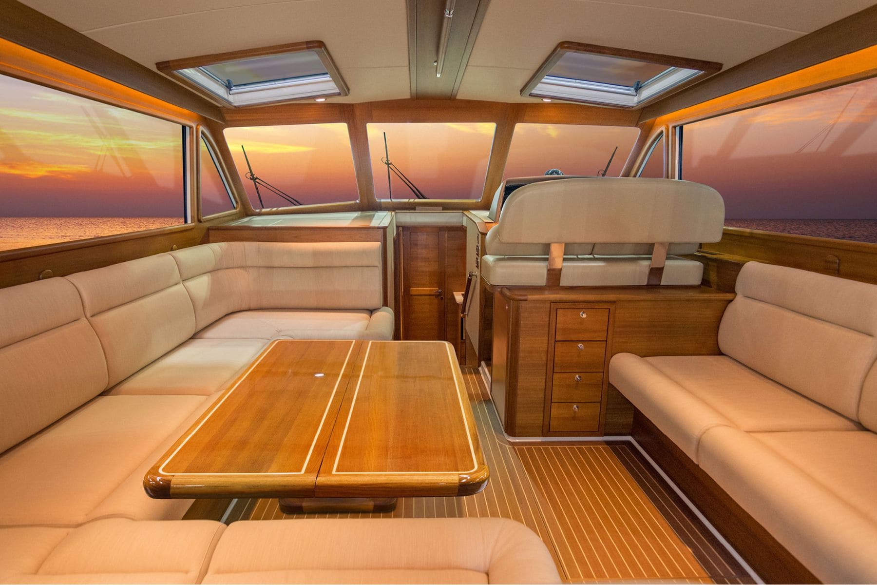 Grand banks east bay 44 interior