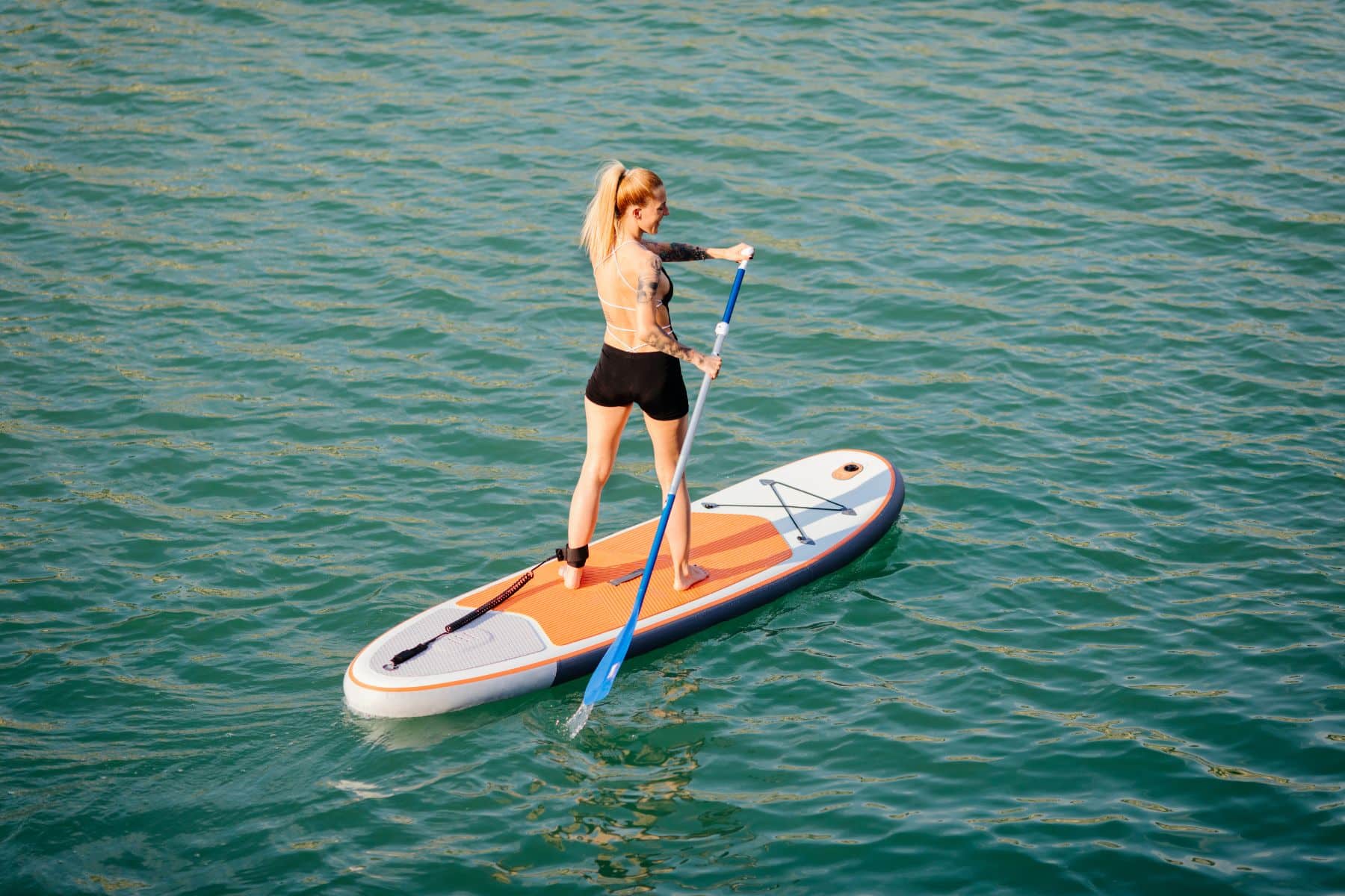 Tips For Beginner Paddle Boarding Centered On Board
